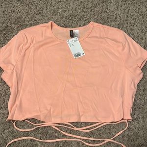 Coral crop top